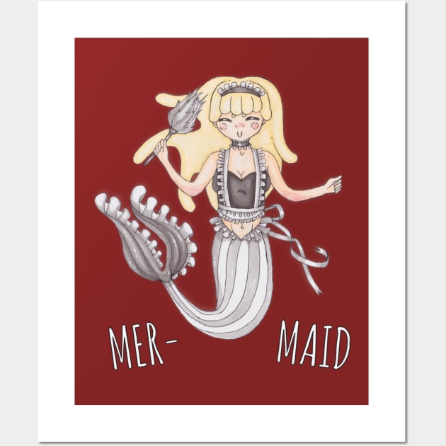 Mer-Maid Wall Art by AlexMathewsDesigns